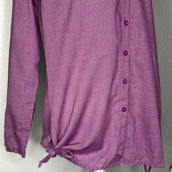 Exofficio Women’s Kutula Tunic Purple Button Down with Insect Shield Small 4-6 - Picture 5 of 12